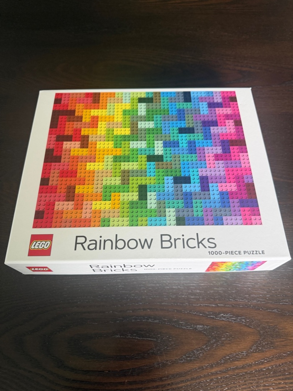 Lego Rainbow Bricks Puzzle - Red Orange Yellow Green Blue Purple Pink